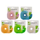 Klebeband-Handabroller Q-Connect 19 mm x 33 m mit Klebefilm