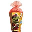Roth Schultüte Feuerwehr-Dino mit Tüllverschluss 85 cm 6eckig
