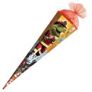 Roth Schultüte Feuerwehr-Dino mit Tüllverschluss 85 cm 6eckig