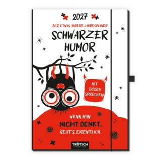 Buchkalender 2027 10 x 15cm Schwarzer Humor