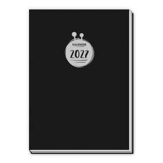 Taschenkalender 2027 A7 7 x 10cm schwarz