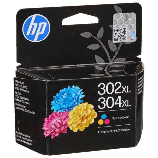 HP 302XL / HP 304xl Tintenpatrone farbig ca. 300 Seiten