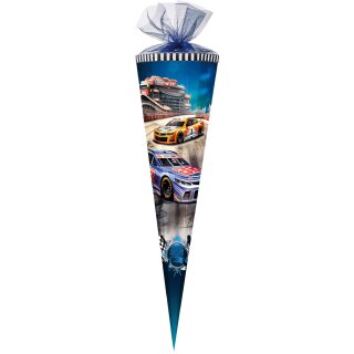 Nestler Schultüte High Speed 85cm mit Tüllverschluss 6-eckig