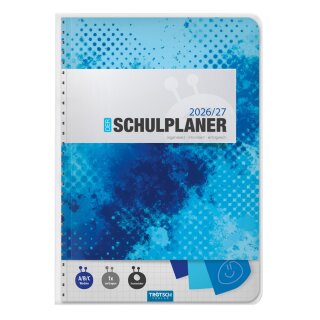 Schulplaner 2026/2027 A5 128 Seiten blau