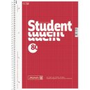 Brunnen Collegeblock Student A4 Lin.28=kariert mit...