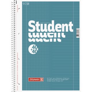 Brunnen Collegeblock Duo A4 Lin.28+27 40+40 Blatt
