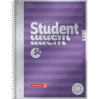 BRUNNEN Noten-Collegeblock A4, 50 Blatt, 90 g/m²
