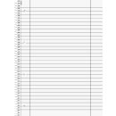 BRUNNEN Collegeblock A4 liniert Lineatur 27, 80 Blatt, 90 g/m², Silver