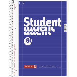 BRUNNEN Collegeblock A4 liniert Lineatur 27, 80 Blatt