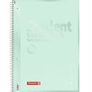 BRUNNEN Collegeblock A4 kariert Lineatur 28, 80 Blatt, 90 g/m², Mint