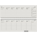 Querkalender 2027 GLOCKEN UWS aus Recyclingpapier – 2 Seiten je Woche