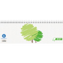 Querkalender 2027 GLOCKEN UWS aus Recyclingpapier – 2 Seiten je Woche