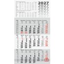 3-Monatskalender 2027 GLOCKEN Wandkalender 30 x 52 cm mit...