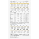 Monats-Ersatzkalendarium 2027 fürTaschenkalender 8,7 x 15,3 cm