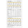 Monats-Ersatzkalendarium 2027 fürTaschenkalender 8,7 x 15,3 cm