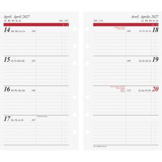 Rido Wochenkalendarium Timing Special 2027 8,7 × 15,3 cm – 1 Woche auf 2 Seiten