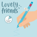 LEGAMI Lovely Friends Gelstift Llama (Lama), himmelblaue Tinte, 0,5 mm