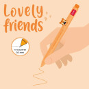 LEGAMI Lovely Friends Gelstift Tiger, orangefarbene Tinte, 0,5 mm