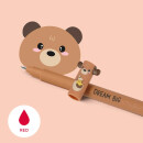 LEGAMI löschbarer Gelstift Teddy Bear (Teddybär), Rot, 0,7 mm