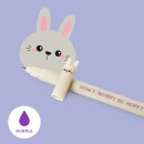 LEGAMI löschbarer Gelstift Bunny (Hase), Violett, 0,7 mm