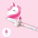 LEGAMI löschbarer Gelstift Unicorn (Einhorn), Rosa, 0,7 mm