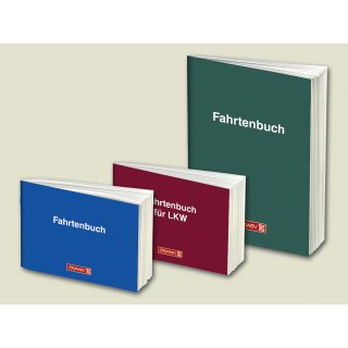 Brunnen Fahrtenbuch A6 Querformat 40Blatt für PKW