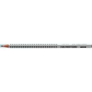 Bleistift GRIP 2001, Härtegrad: 2H, Schaftform: Dreikant, Schaftfarbe: silber
