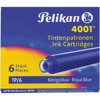 Tintenpatrone 4001, TP/6, königsblau, 1 Schachtel = 6 Stück