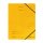Herlitz Eckspanner easy orga A4,  Colorspan-Karton, intensiv gelb mit 2 Gummizügen