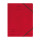 Herlitz Eckspanner easy orga A4,  Colorspan-Karton, intensiv rot mit 2 Gummiz&uuml;gen