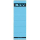 Leitz R&uuml;ckenschild kurz/breit blau 10St.