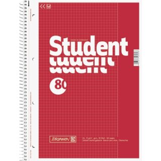 BRUNNEN Collegeblock A4 kariert Lineatur 26, 80 Blatt