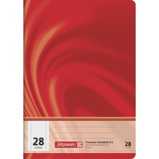 Brunnen Schulheft A5 Premium "Vivendi" Lin.  28 16 Blatt  90g/m²
