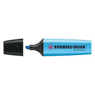 Textmarker Stabilo Boss Original 2-5mm blau nachfüllbar