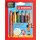 Multitalent-Stift STABILO woody 3 in 1, im 6er Etui, Multitalent-Stift Buntstift, Wassermalfarbe und Wachsmalkreide in einem