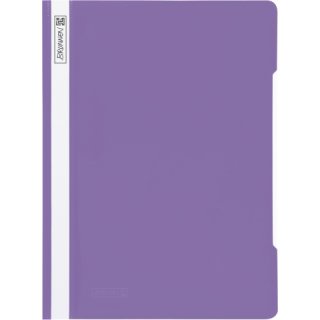 Schnellhefter aus PP mit transparentem Vorderdeckel violett(Fb.68)