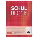 BRUNNEN Schulblock A4 kariert Lineatur 28, 50 Blatt