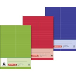 Brunnen Vokabelheft A5 32Blatt Glanzkarton,  Lineatur 53