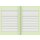 Brunnen Schulheft A5 "Regenbogen" Lin.  2 16 Blatt farbig hinterlegt