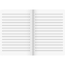 BRUNNEN Vivendi Premium Schulheft A5 Lineatur 3 - 16 Blatt, 90 g/m²