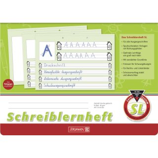 BRUNNEN Schreiblernheft A4 quer Lineatur SL - 16 Blatt