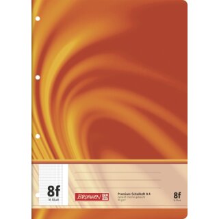 BRUNNEN Vivendi Premium Schulheft A4 Lineatur 8f - 16 Blatt, 90 g/m²