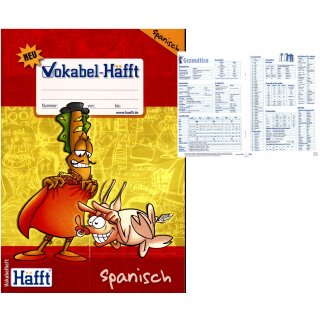 Häfft Vokabelheft Spanisch A5 - 64 Seiten, 2-spaltig