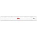 Lineal 30 cm Flexi glasklar transparent, beidseitige...