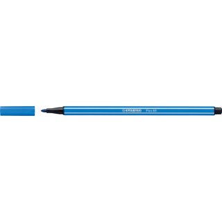Fasermaler Pen 68 dunkelblau, Kappe aufsteckbar, Strichstärke: 1,4 mm, Tinte auf Wasserbasis, geruchsneutral