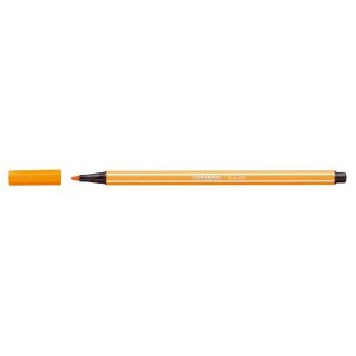 Fasermaler Pen 68 ornage, Kappe aufsteckbar, Strichstärke: 1,4 mm, Tinte auf Wasserbasis, geruchsneutral