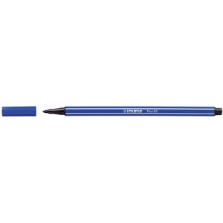 Fasermaler Pen 68 ultramarinblau, Kappe aufsteckbar, Strichstärke: 1,4 mm, Tinte auf Wasserbasis, geruchsneutral