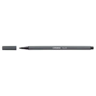 Stabilo® Pen 68 Premium-Filzstift, Fasermaler schwarzgrau 68/97