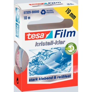 Transparenter Klebefilm tesa tesafilm kristall-klar 19 mm x 10 m transparent