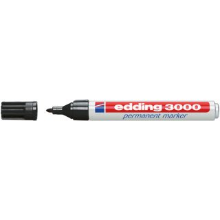Marker 3000 mit Rundspitze, 1,5 - 3 mm, nachfüllbar, schwarz